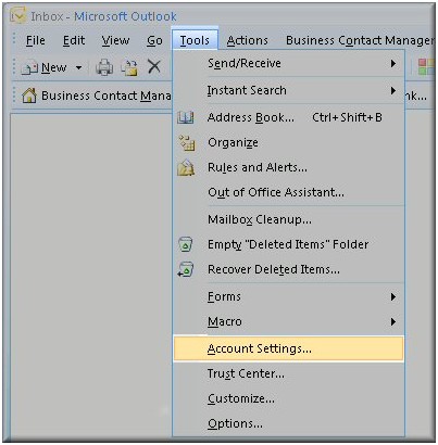 Outlook setup1